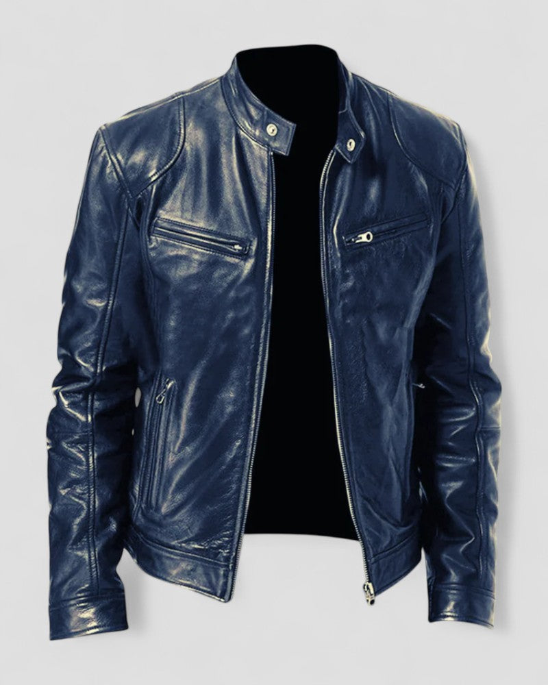 Stylish Genuine Leather Mens Jacket Slim Fit Style