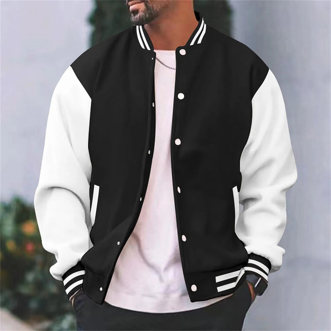 Vintage Style Men's Wool Varsity Jacket - OutfitLondon