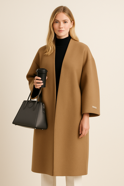 Classic Women's Wool Overcoat - OutfitLondon