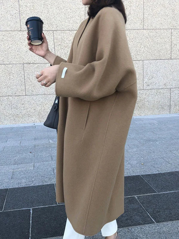 Classic Women's Wool Overcoat