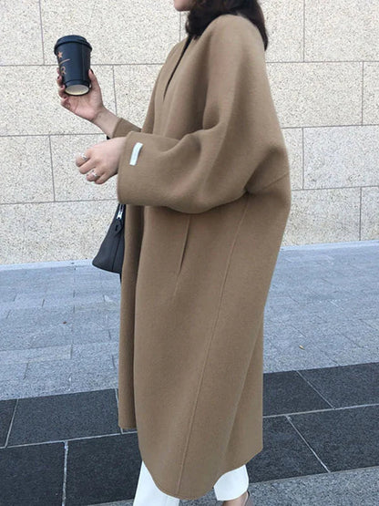 Classic Women's Wool Overcoat