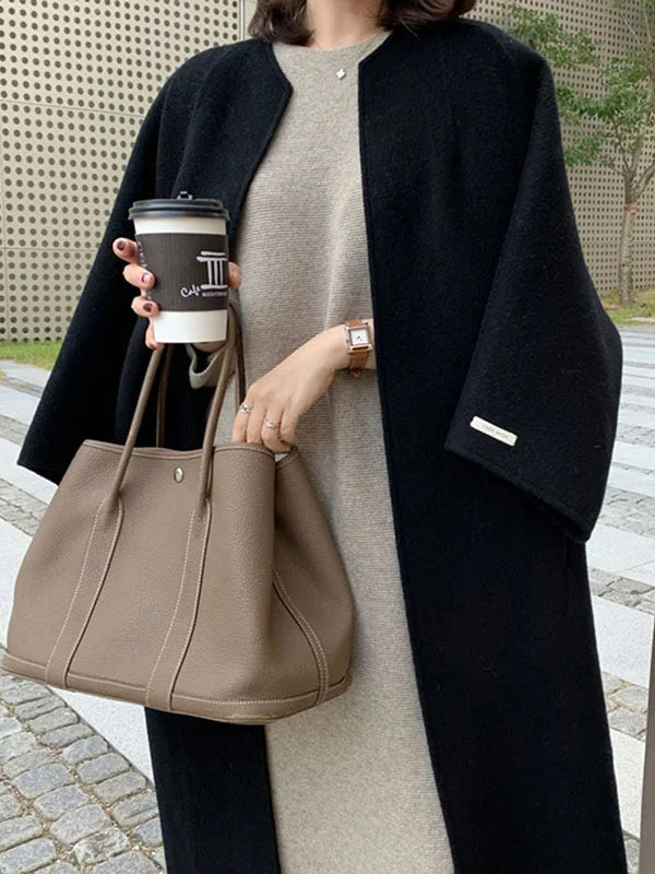 Classic Women's Wool Overcoat