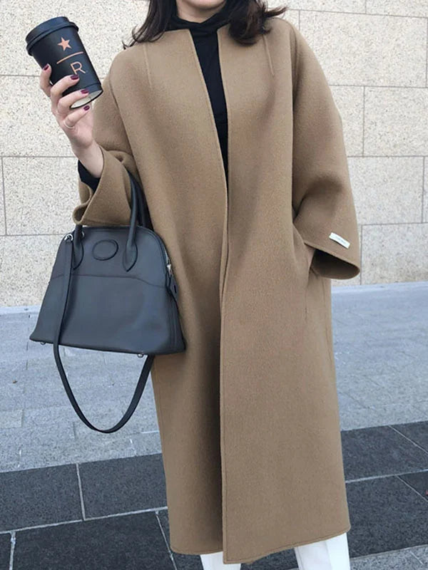 Classic Women's Wool Overcoat