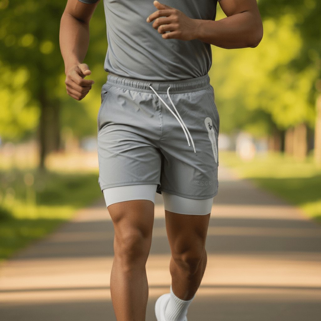 Corti da allenamento 2 in 1 con tasche laterali