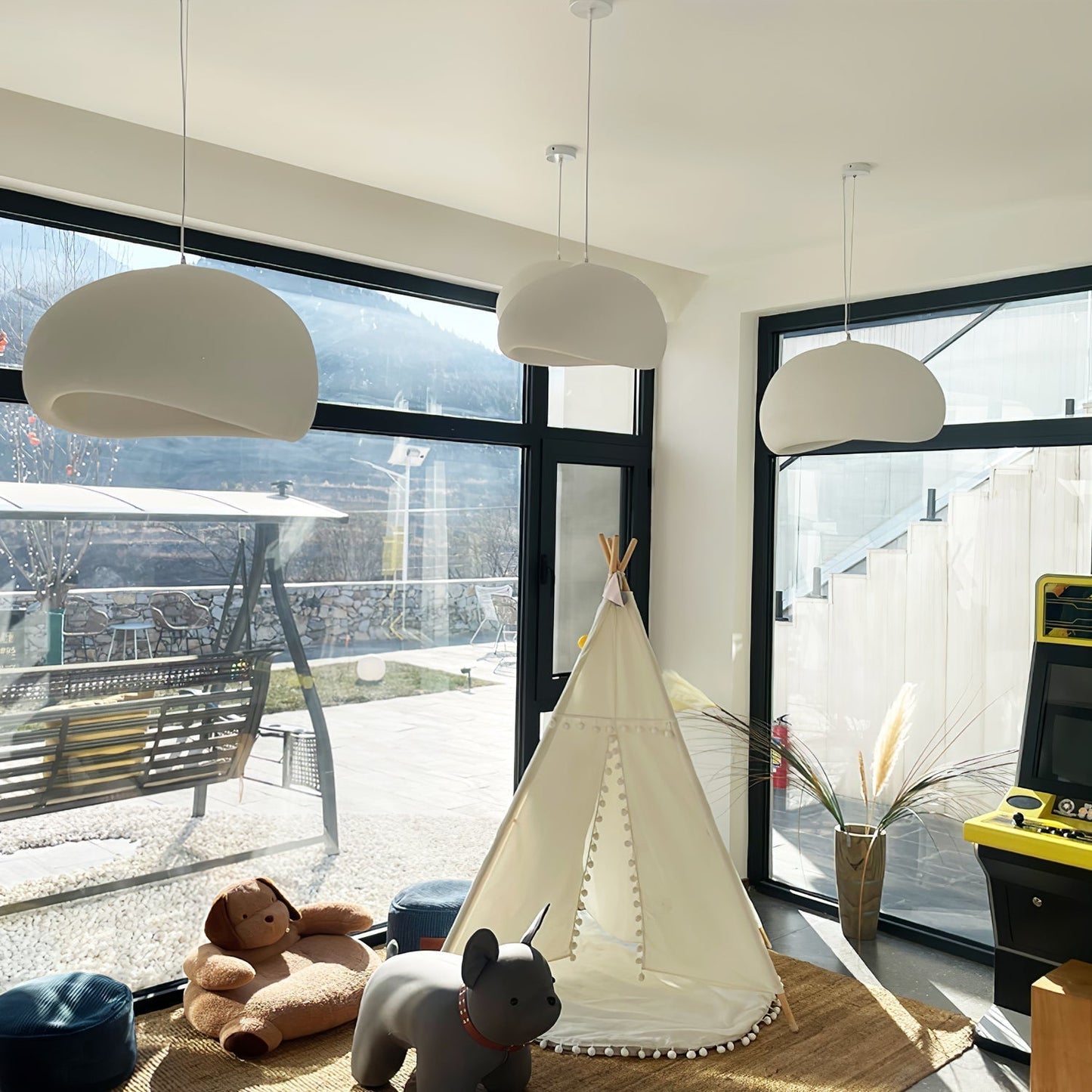Sleek Contemporary LED Hanging Light Fixture