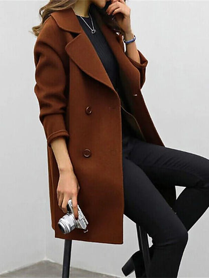 Warm Padded Button Down Parka Coat