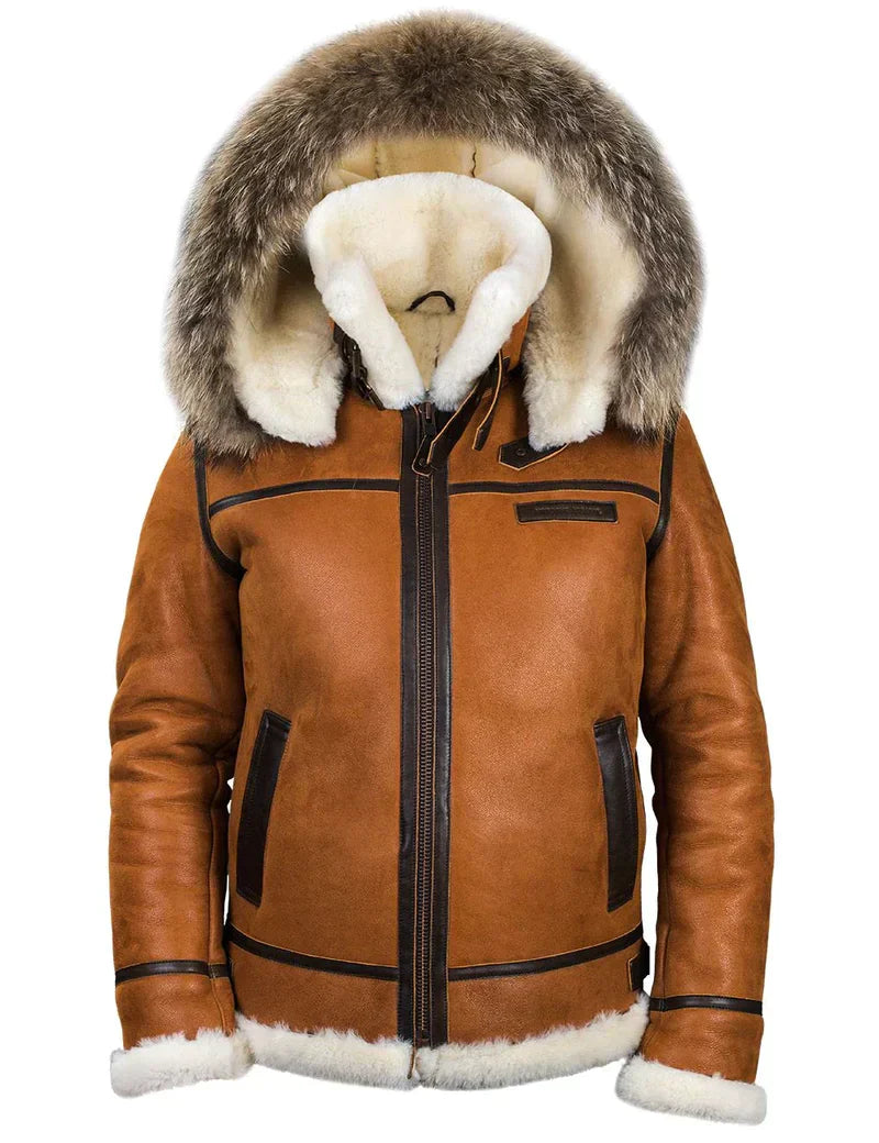 Luxurious Faux Fur Hooded Parka Coat