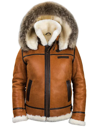 Luxurious Faux Fur Hooded Parka Coat