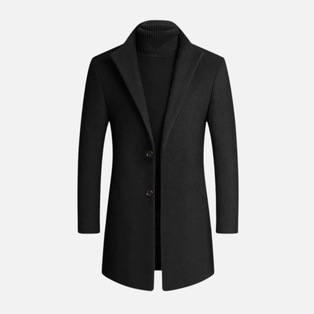Slim Fit Men's Classic Dress Coat - OutfitLondon