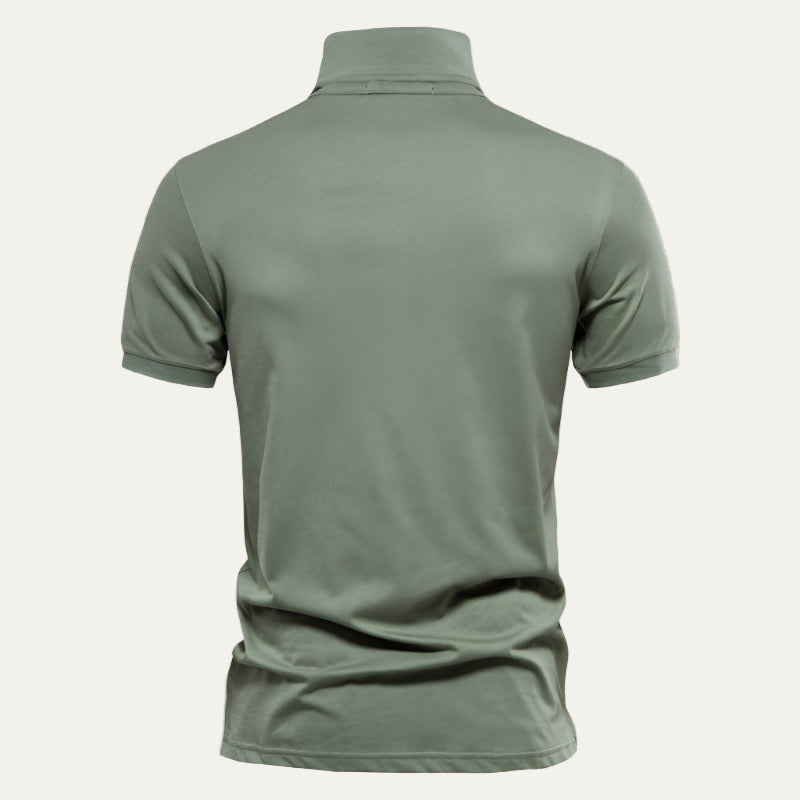 Classic Men's Short Sleeve Golf Shirt with Logo