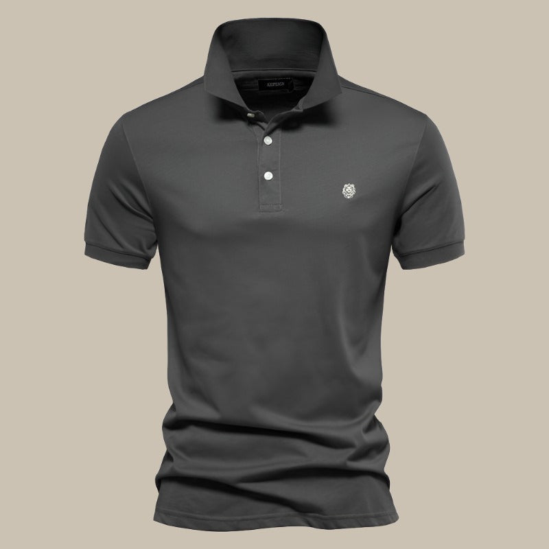 Men's Comfortable Short Sleeve Polo Shirt in Soft Cotton