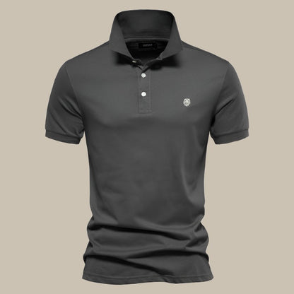 Men's Comfortable Short Sleeve Polo Shirt in Soft Cotton