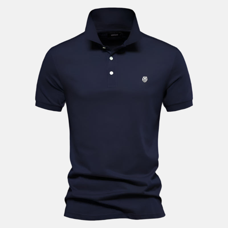 Men's Comfortable Short Sleeve Polo Shirt in Soft Cotton