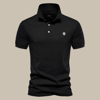 Men's Comfortable Short Sleeve Polo Shirt in Soft Cotton