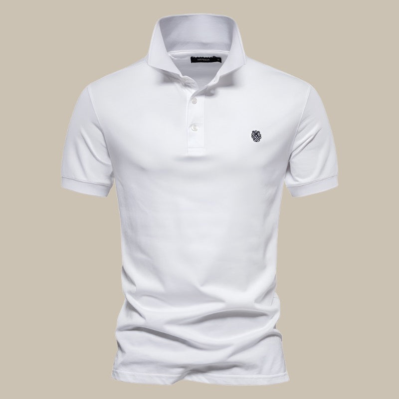 Men's Comfortable Short Sleeve Polo Shirt in Soft Cotton
