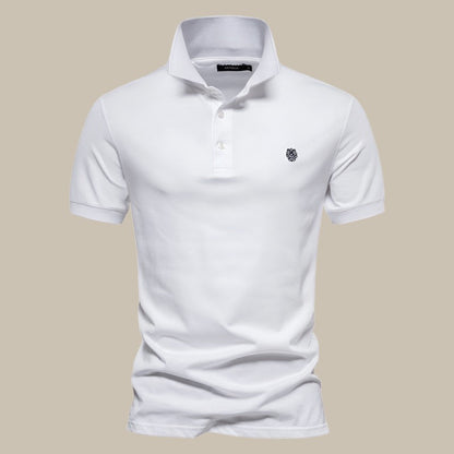 Men's Comfortable Short Sleeve Polo Shirt in Soft Cotton