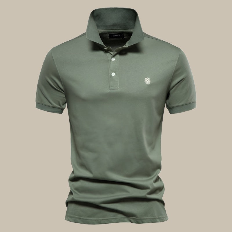Men's Comfortable Short Sleeve Polo Shirt in Soft Cotton
