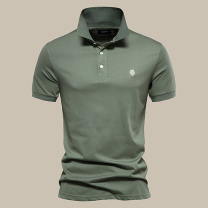 Men's Comfortable Short Sleeve Polo Shirt in Soft Cotton
