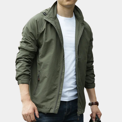 Men's Slim Water Resistant Hoodie - OutfitLondon