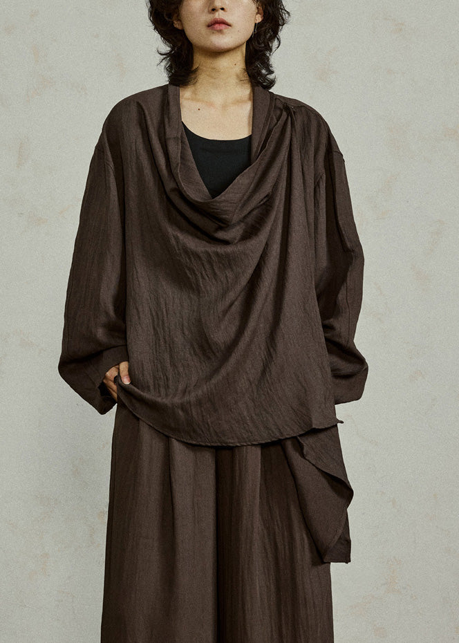 Women's Boho Chic Cotton Blend Shirt Loose Fit Puff Sleeve - OutfitLondon
