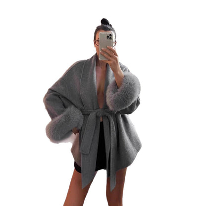 Classic Belted Wool Trench Coat