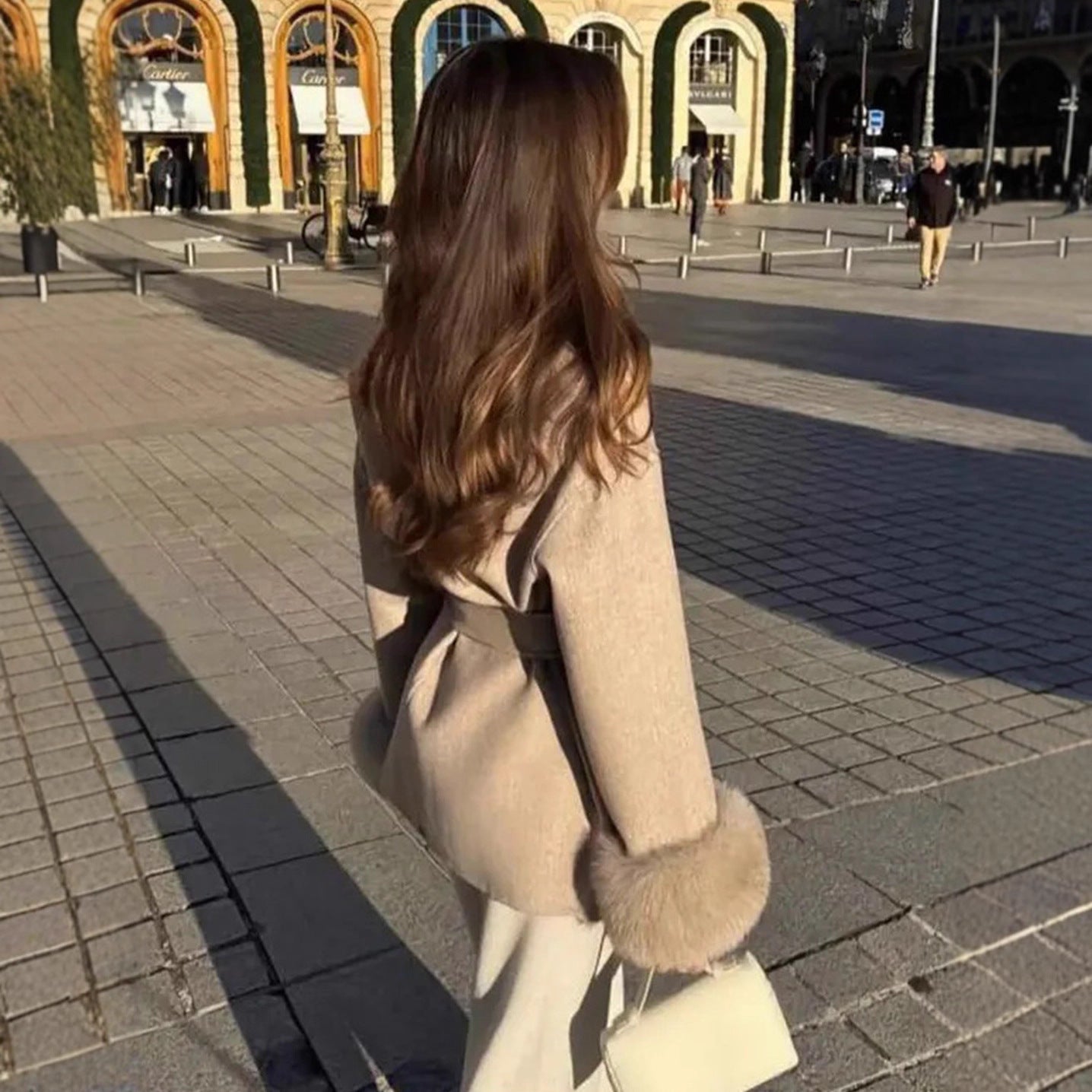 Classic Belted Wool Trench Coat