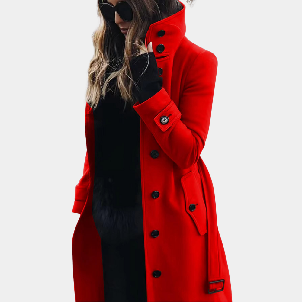 Timeless Ladies Long Waterproof Trench Coat