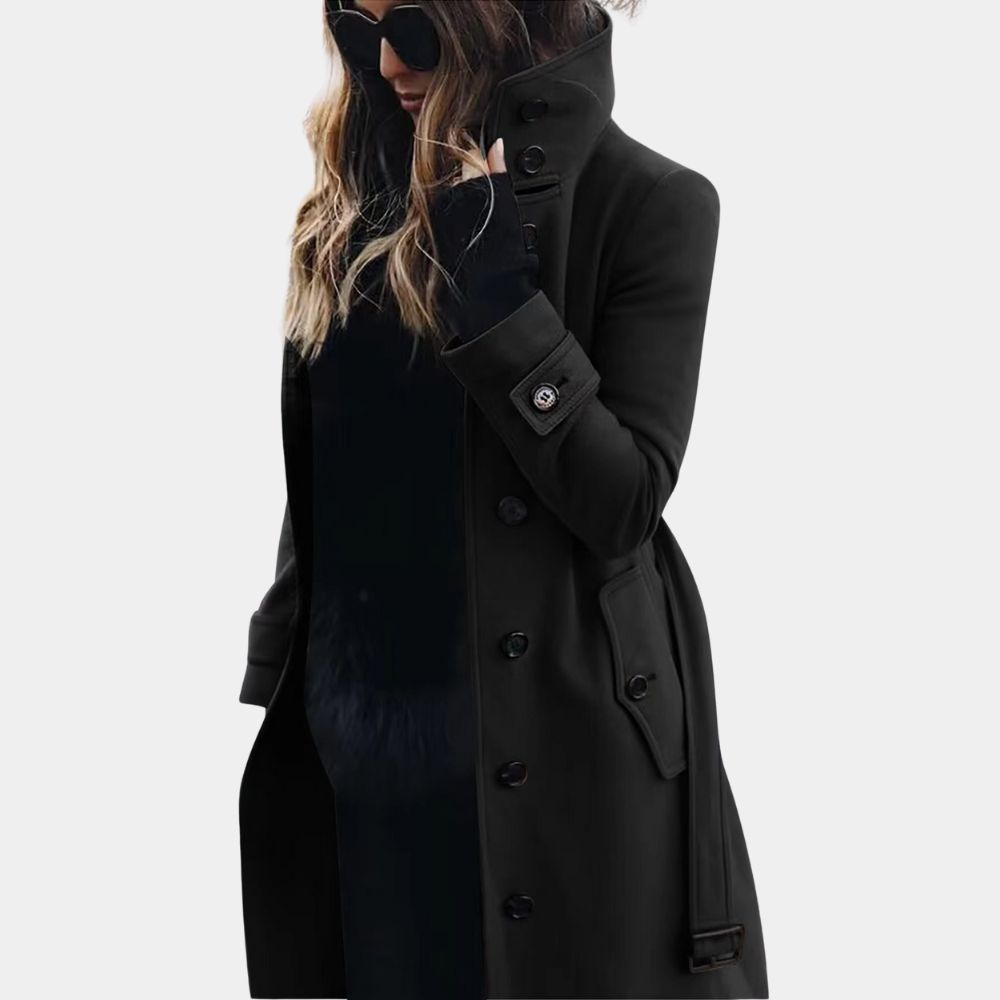 Timeless Ladies Long Waterproof Trench Coat
