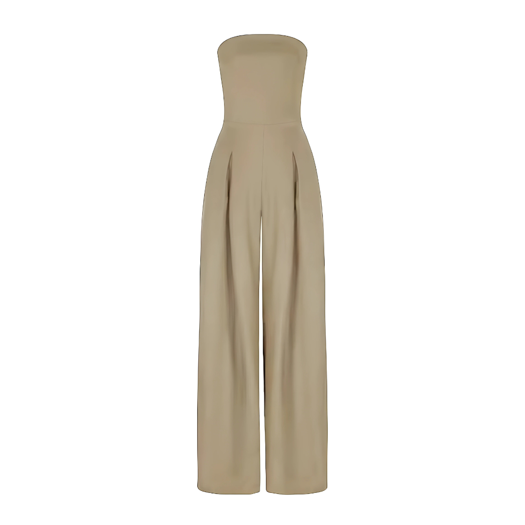 Sleek Strapless Women's Jumpsuit