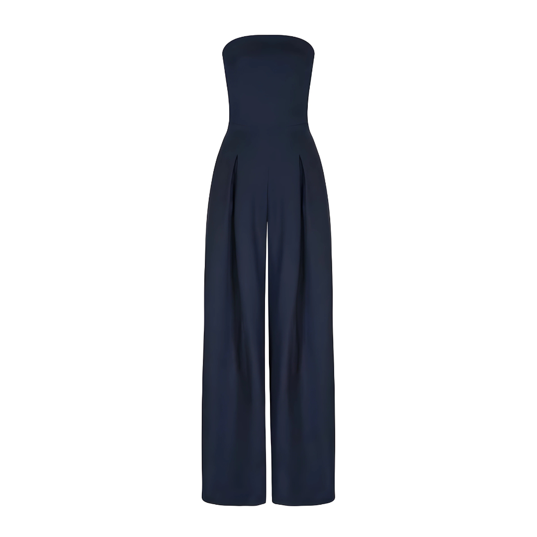Sleek Strapless Women's Jumpsuit