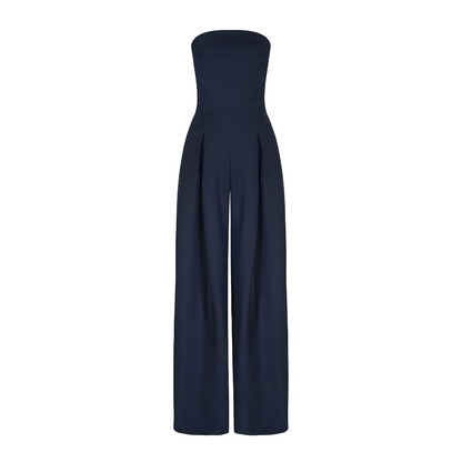 Sleek Strapless Women's Jumpsuit