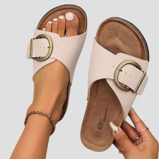 Ladies Comfortable Summer Sandal Slippers - OutfitLondon