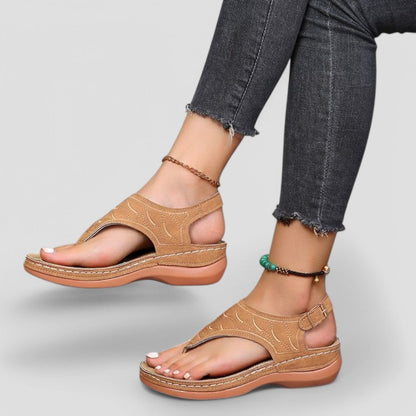 Soft Leather Summer Sandals For Ladies