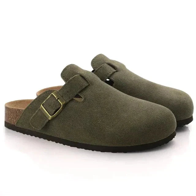 Premium Leather Mule Shoes