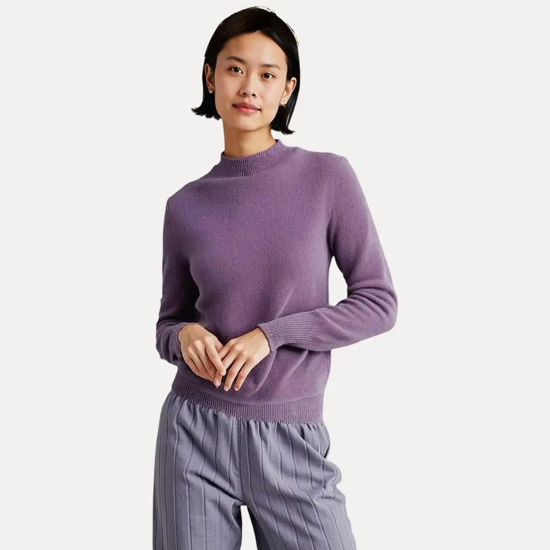 Women's Wool Crewneck Sweater - OutfitLondon