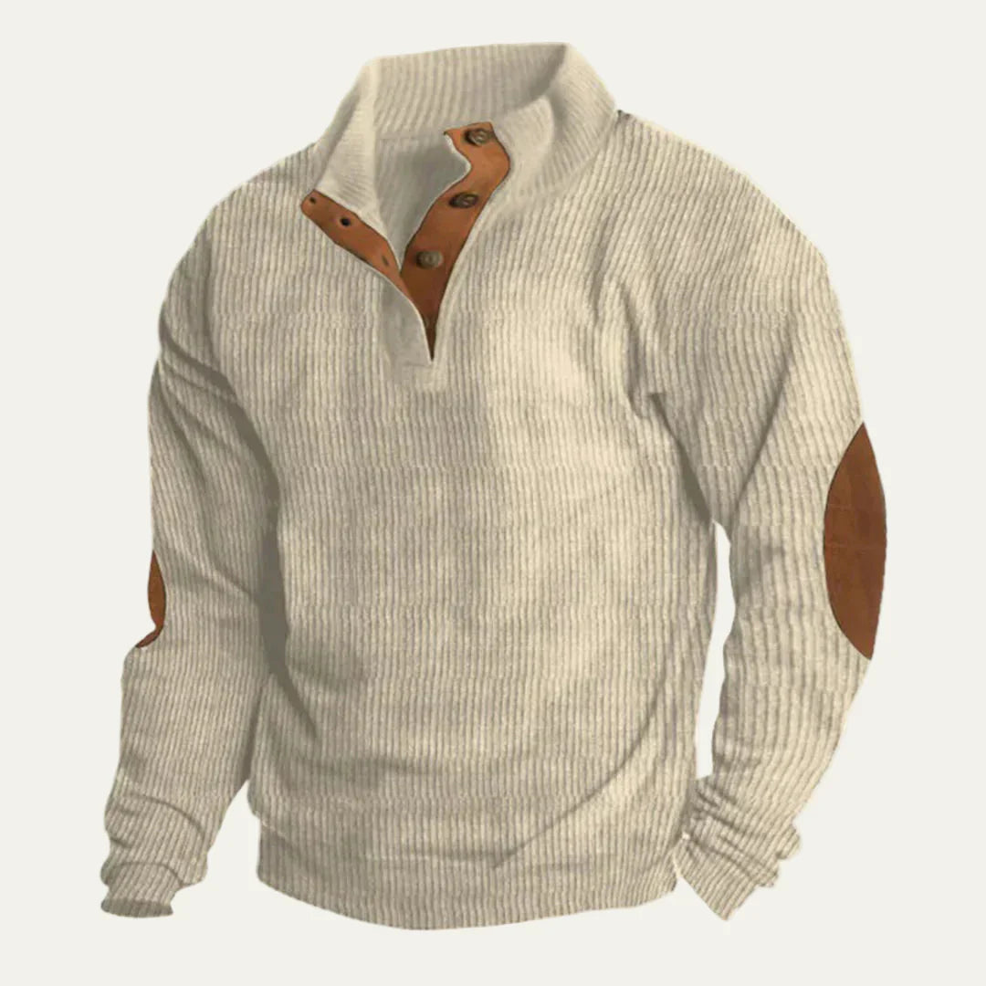 Relaxed Fit Crew Neck Casual Hooded Sweater - OutfitLondon