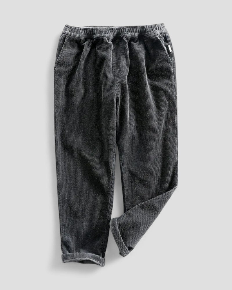 Casual Straight Leg Mens Cord Trousers - OutfitLondon