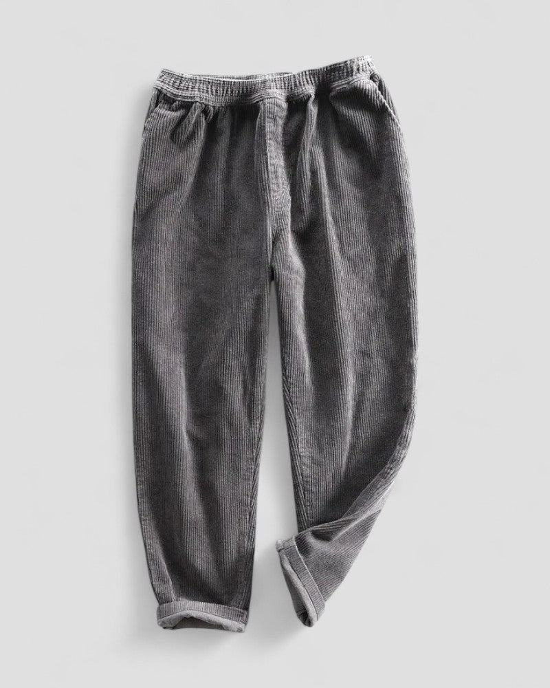 Casual Straight Leg Mens Cord Trousers