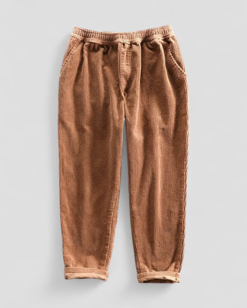 Casual Straight Leg Mens Cord Trousers