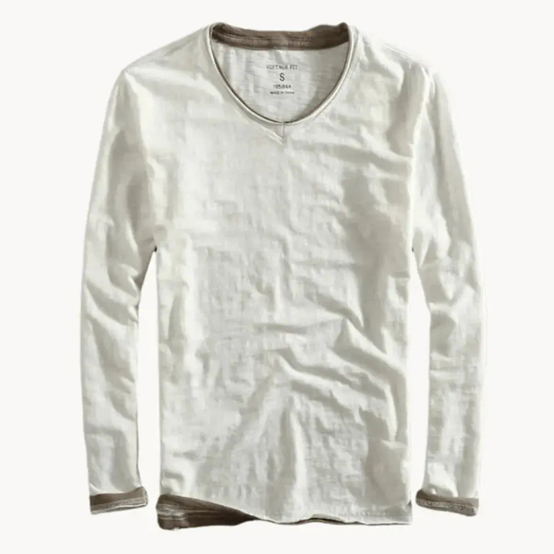 Men's Cotton Dress Shirt Contrast Trim