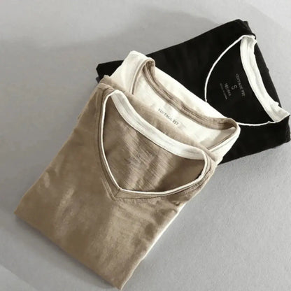 Men's Cotton Dress Shirt Contrast Trim