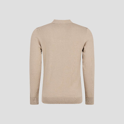 Classic Mens Casual Long Sleeve Polo Top
