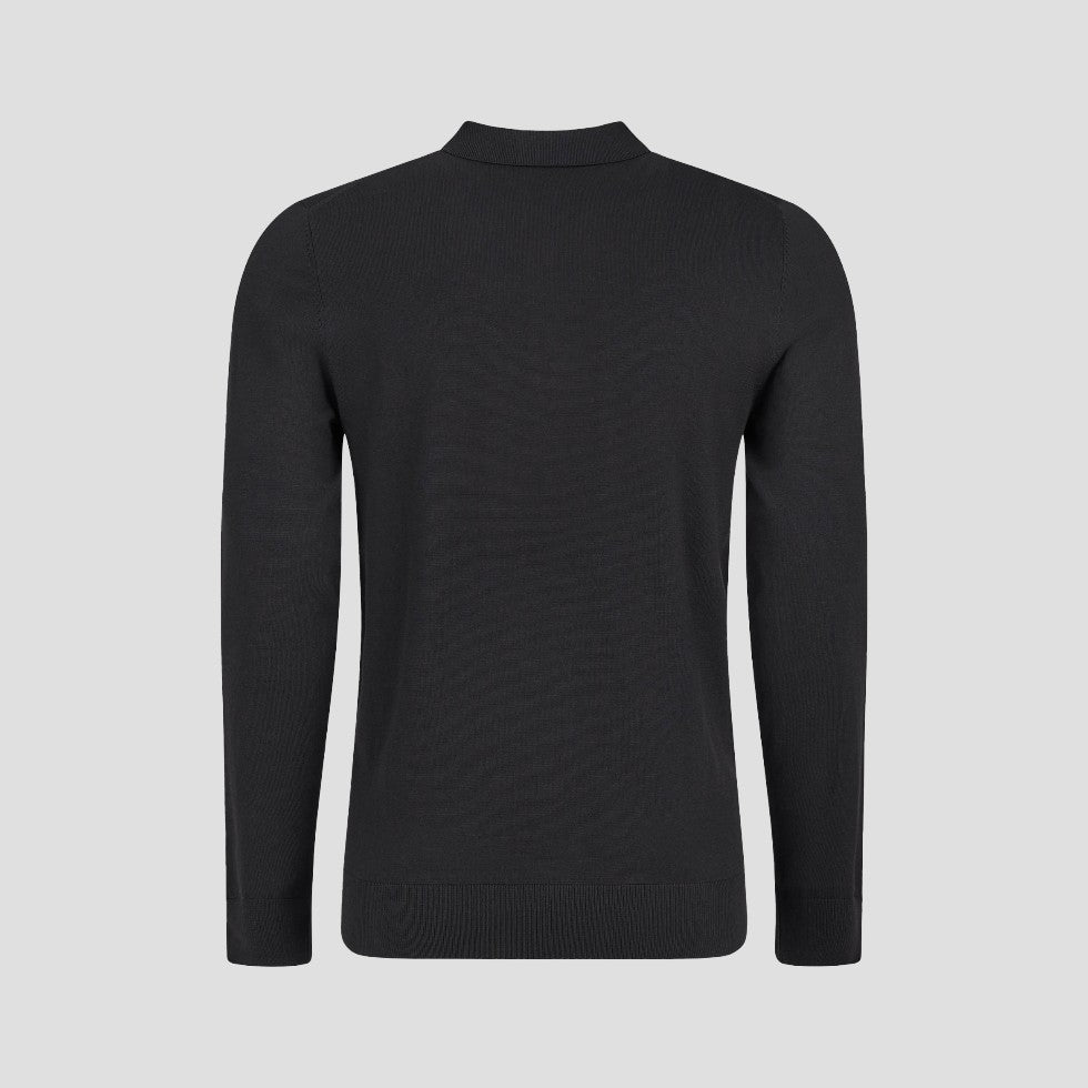 Classic Mens Casual Long Sleeve Polo Top