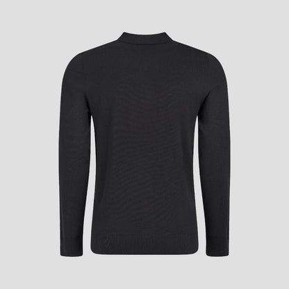 Classic Mens Casual Long Sleeve Polo Top