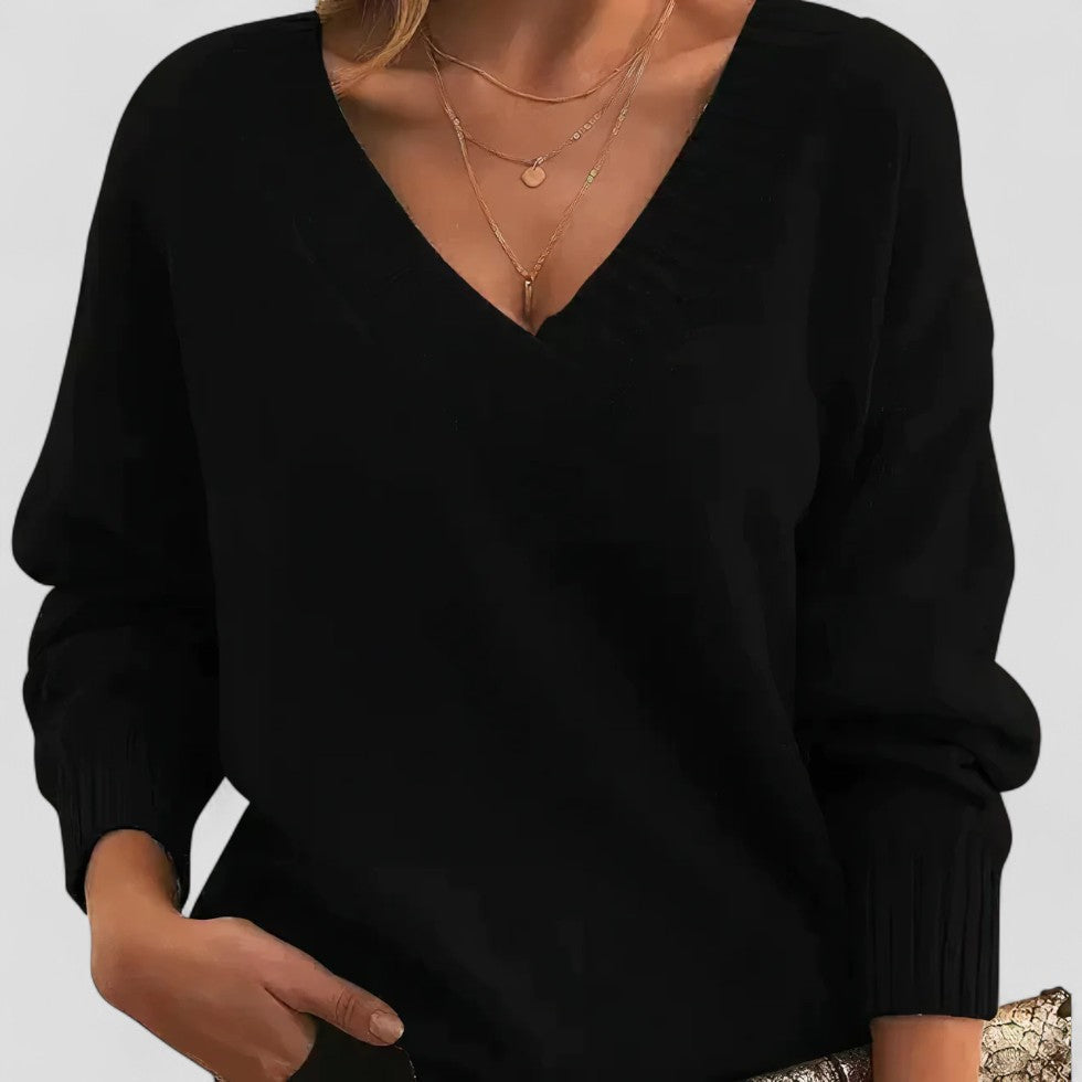 Ladies' Classic Crew Neck Knit Sweater - OutfitLondon