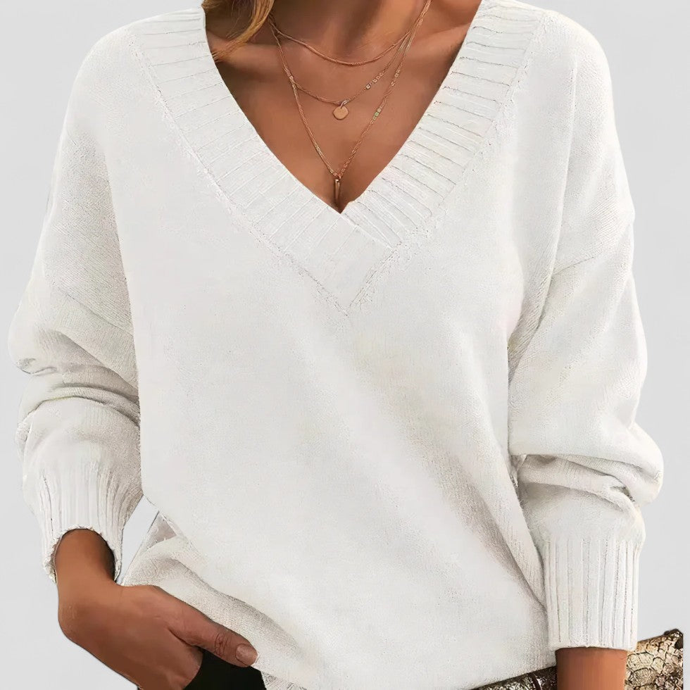 Ladies' Classic Crew Neck Knit Sweater