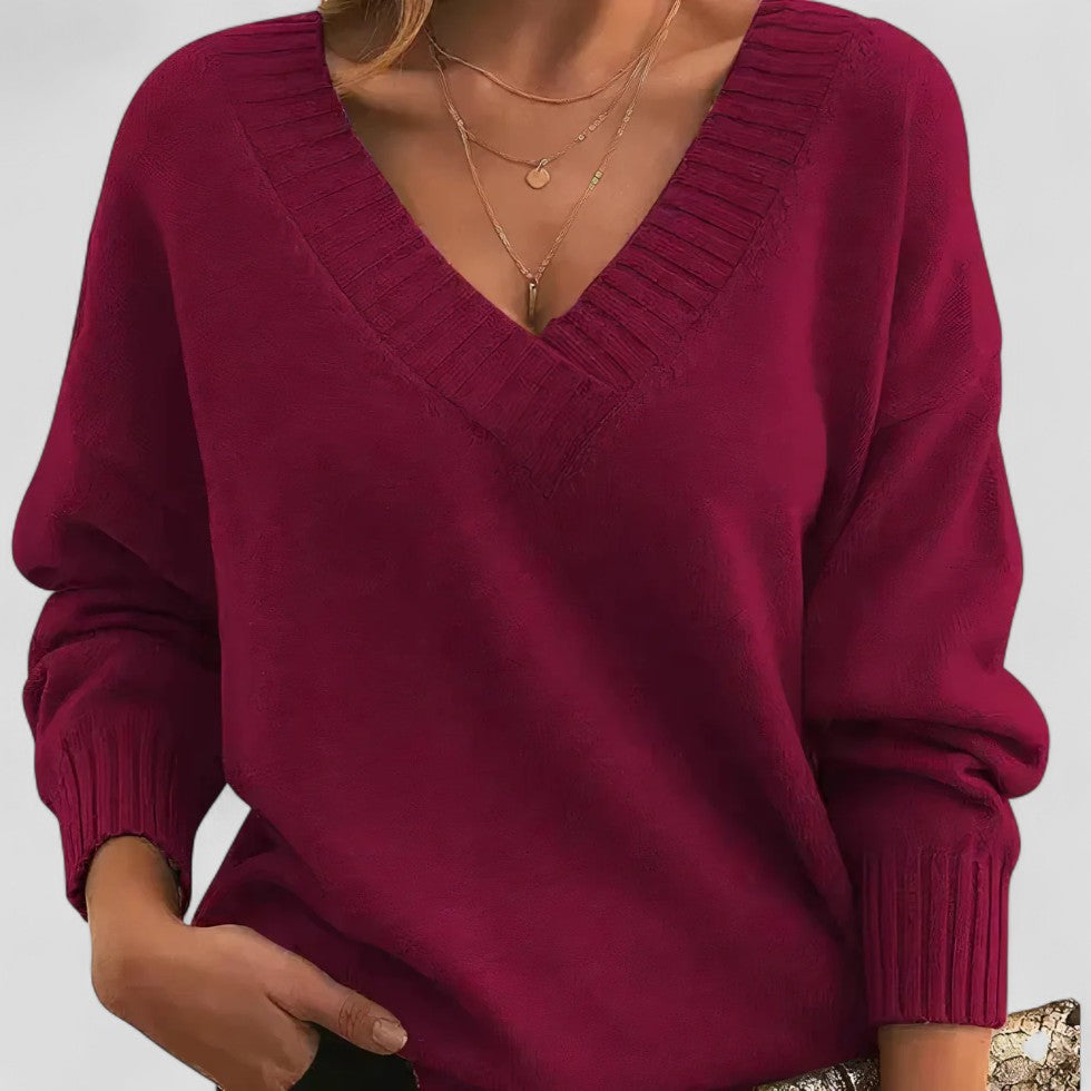 Ladies' Classic Crew Neck Knit Sweater