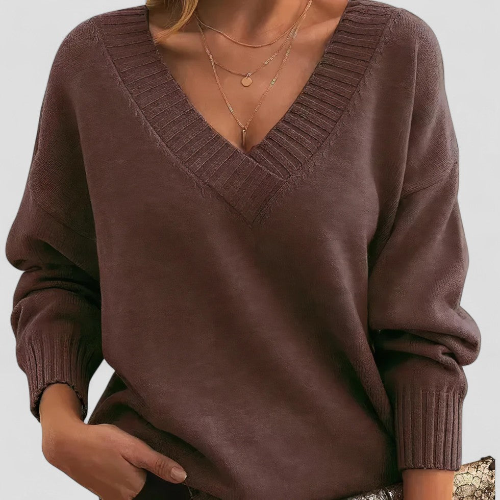 Ladies' Classic Crew Neck Knit Sweater