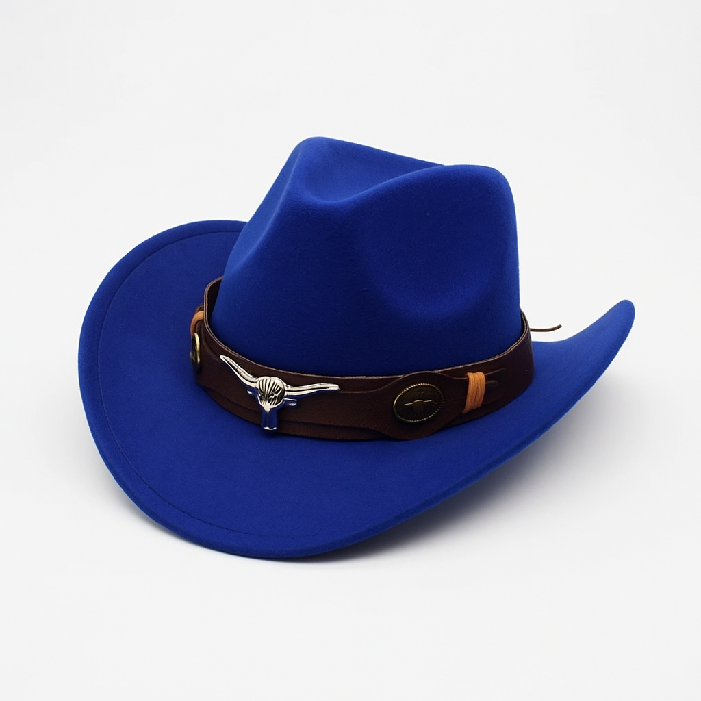 Western Style Vegan Leather Cowboy Hat