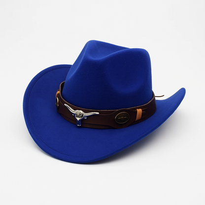 Western Style Vegan Leather Cowboy Hat